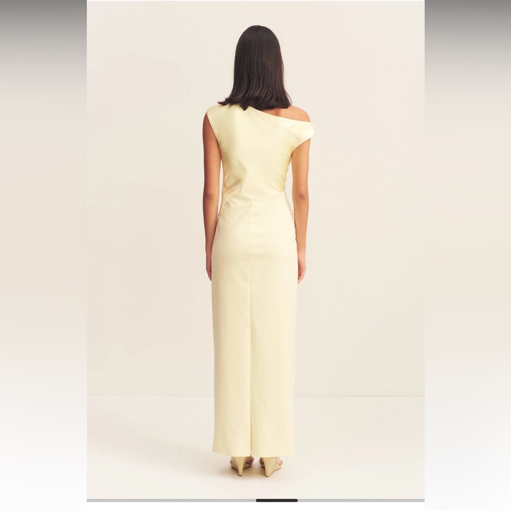 Shona Joy Dillon Contrast Draped Maxi Dress - Yellow Sorbet - Picture 4 of 4